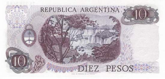Argentinien p289-6  10 Pesos 1970